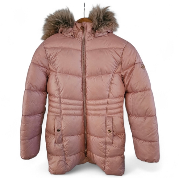 Michael Kors Other - Michael Kors Blush Puffer Jacket with Faux Fur Trim Size 14 GIRLS‎